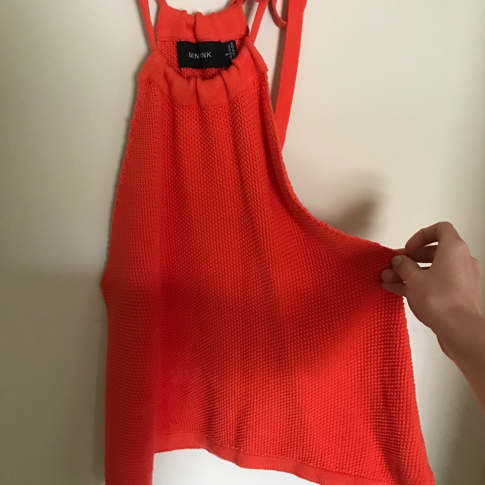 MINKPINK orange adjustable top